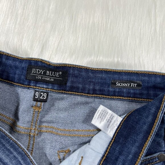 Judy Blue Women's Size 9 / 29 Leopard Patch Skinny Fit Denim Jeans‎ - Picture 7 of 10
